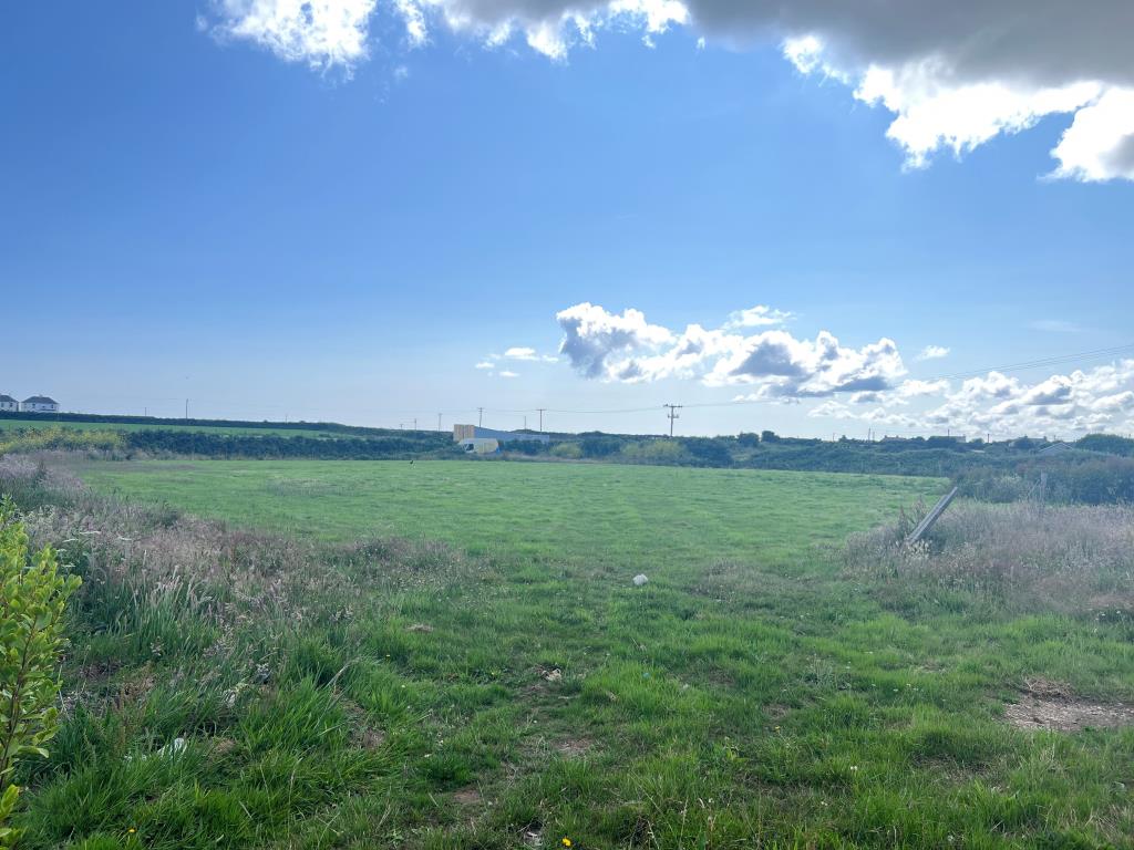 Lot: 87 - LARGE DEVELOPMENT SITE WITH PLANNING FOR FOURTEEN DWELLINGS - View of field